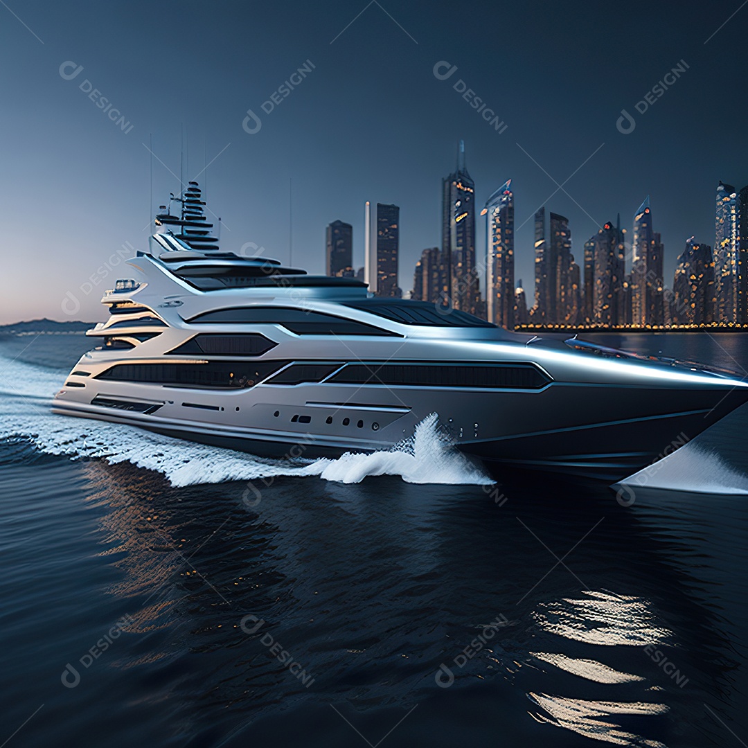 Imagem realista de iate