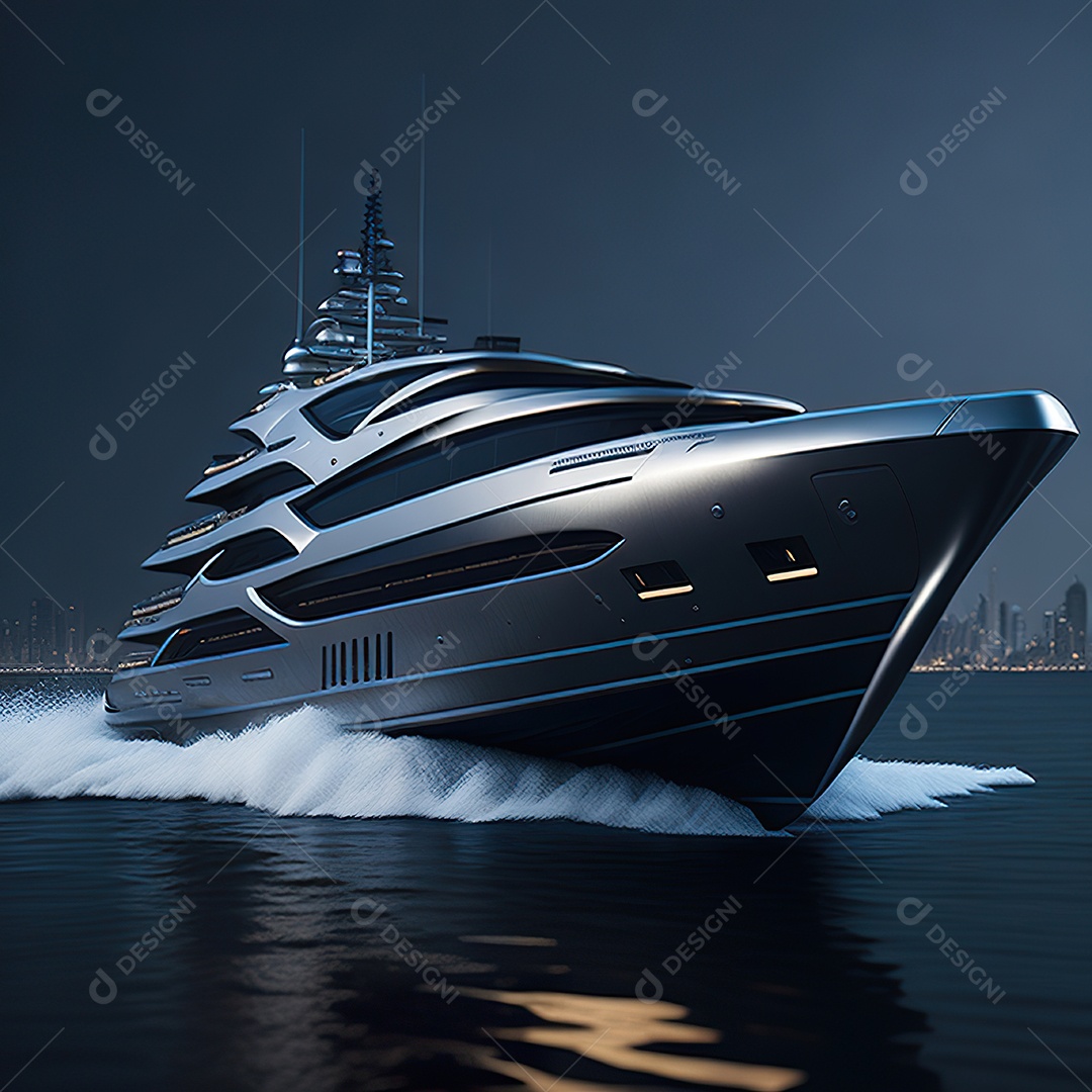 Imagem realista de iate