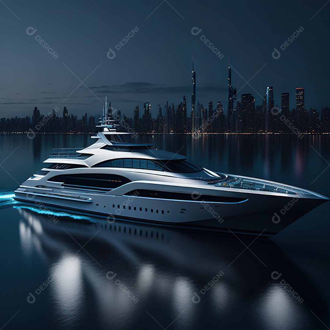 Imagem realista de iate