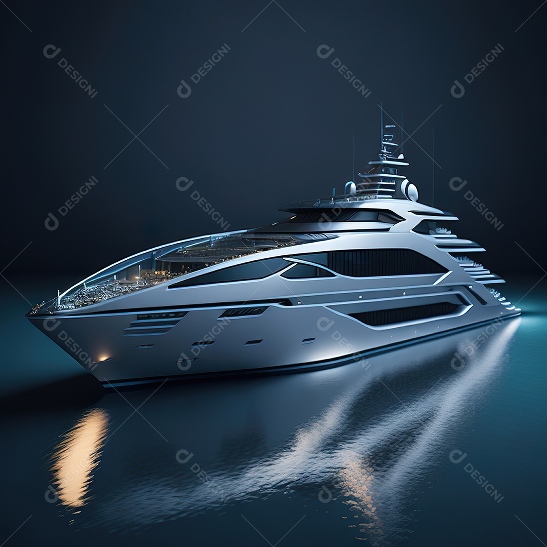 Imagem realista de iate