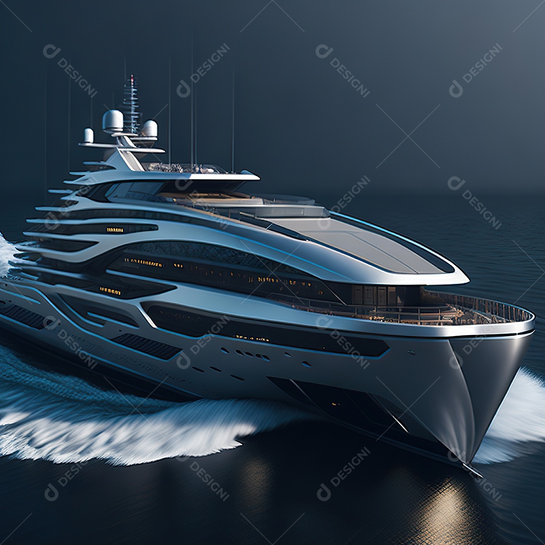 Imagem realista de iate