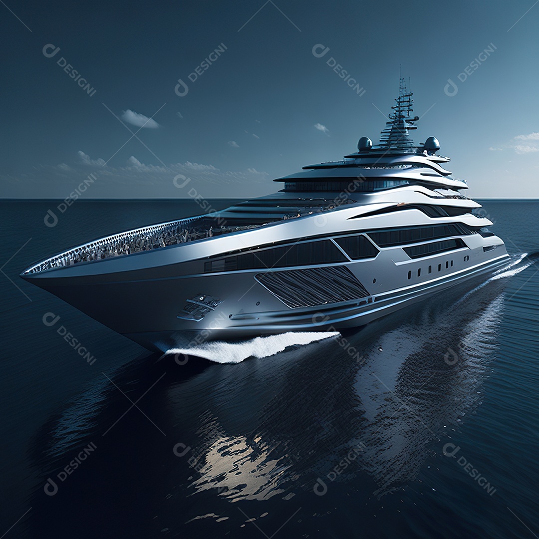 Imagem realista de iate