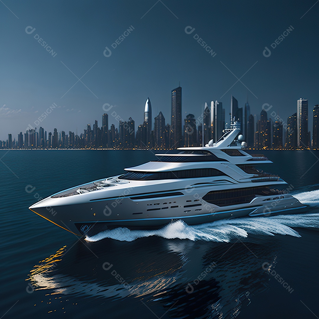 Imagem realista de iate