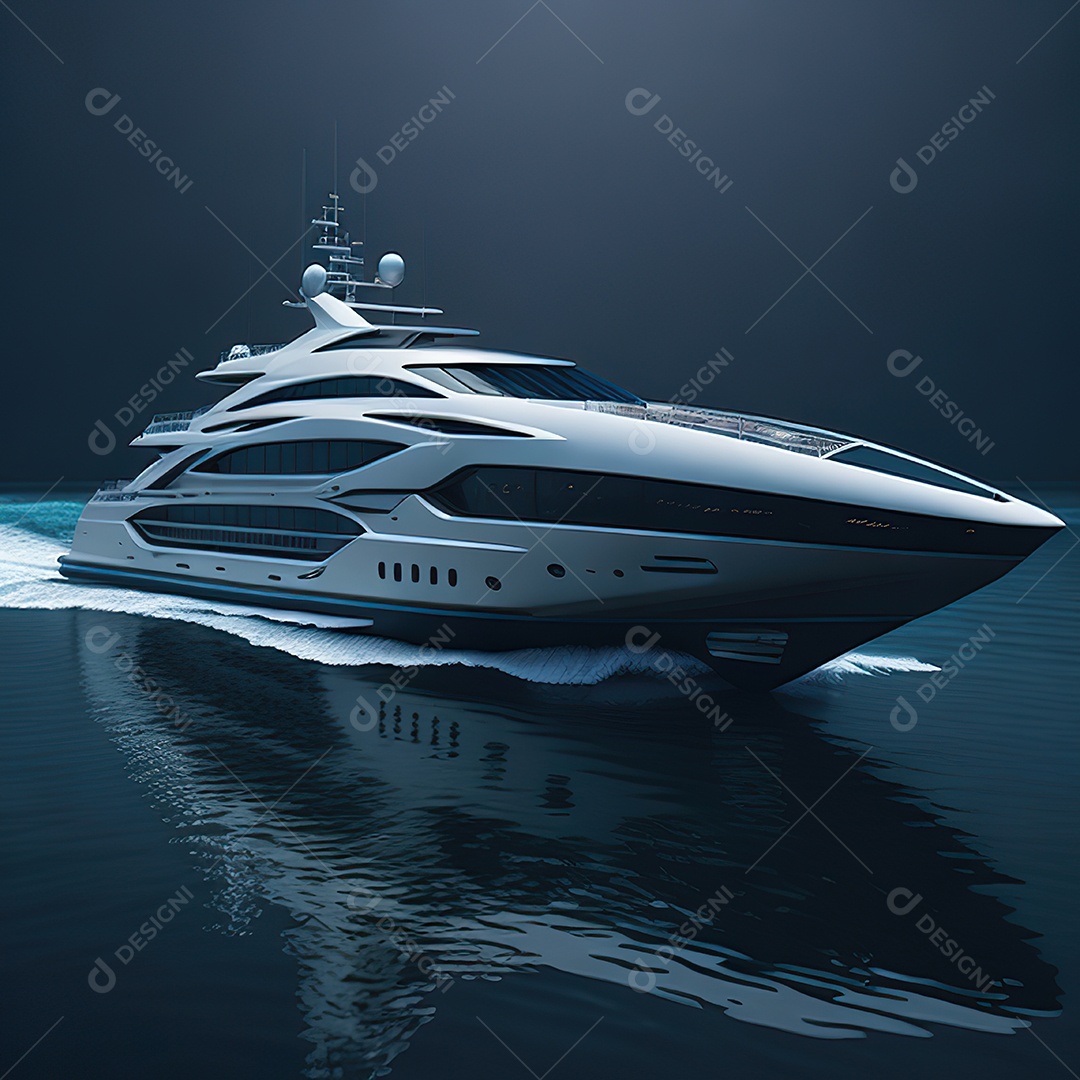 Imagem realista de iate