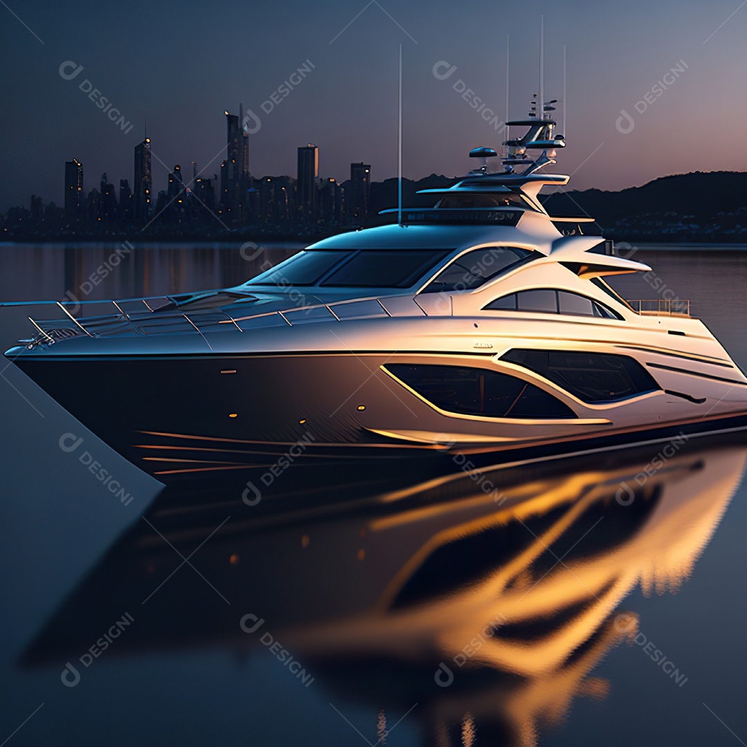 Imagem realista de iate