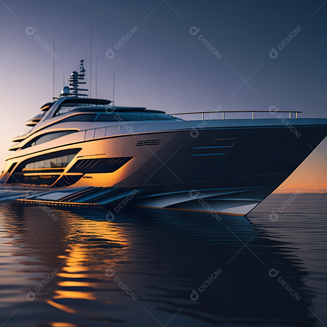 Imagem realista de iate