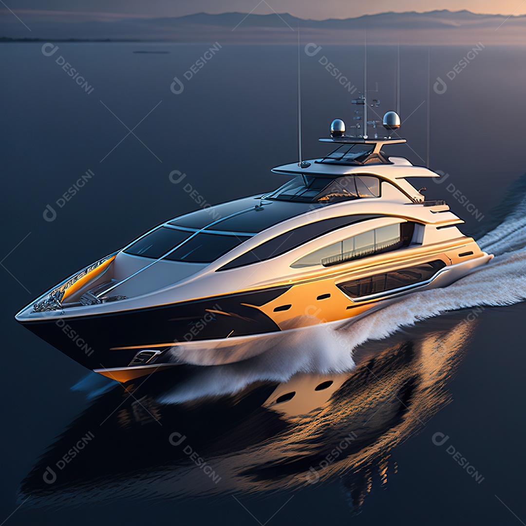 Imagem realista de iate