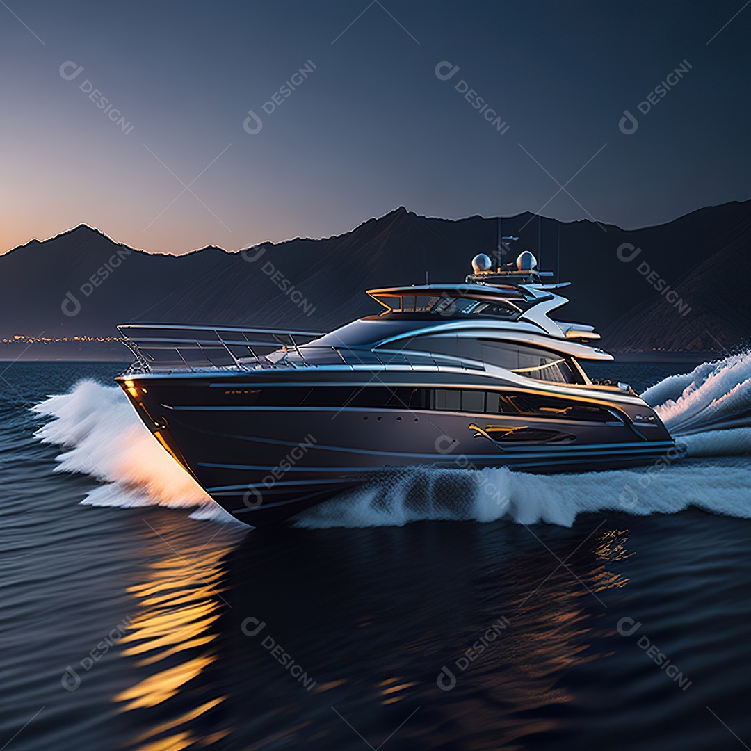 Imagem realista de iate