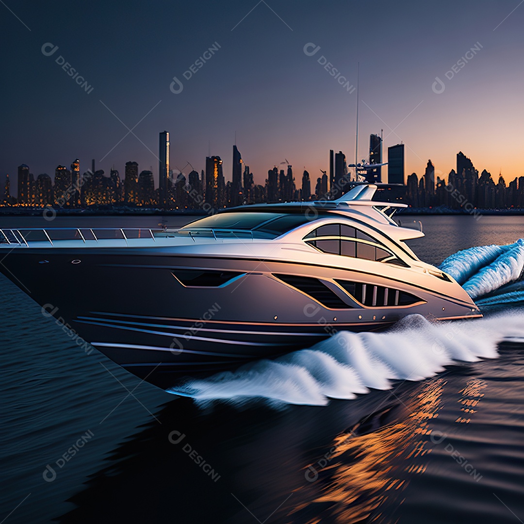 Imagem realista de iate