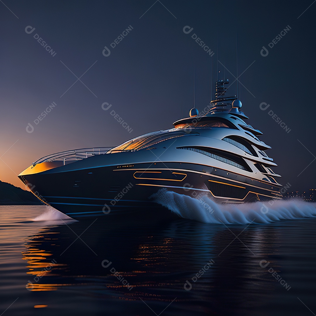 Imagem realista de iate