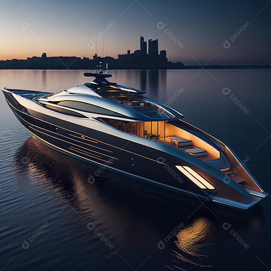 Imagem realista de iate