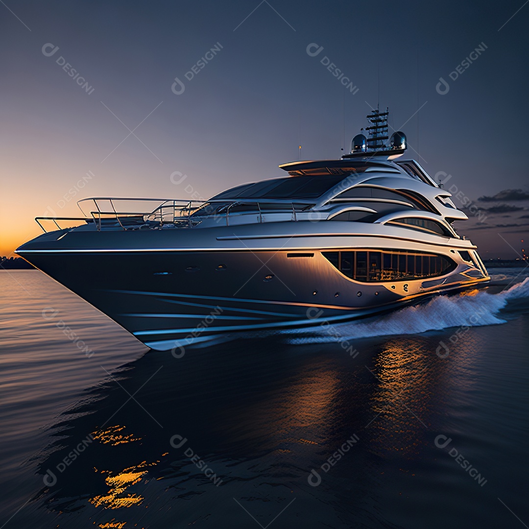 Imagem realista de iate