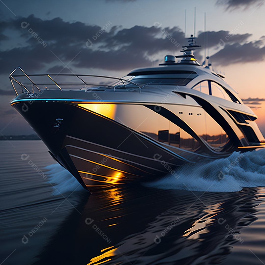 Imagem realista de iate