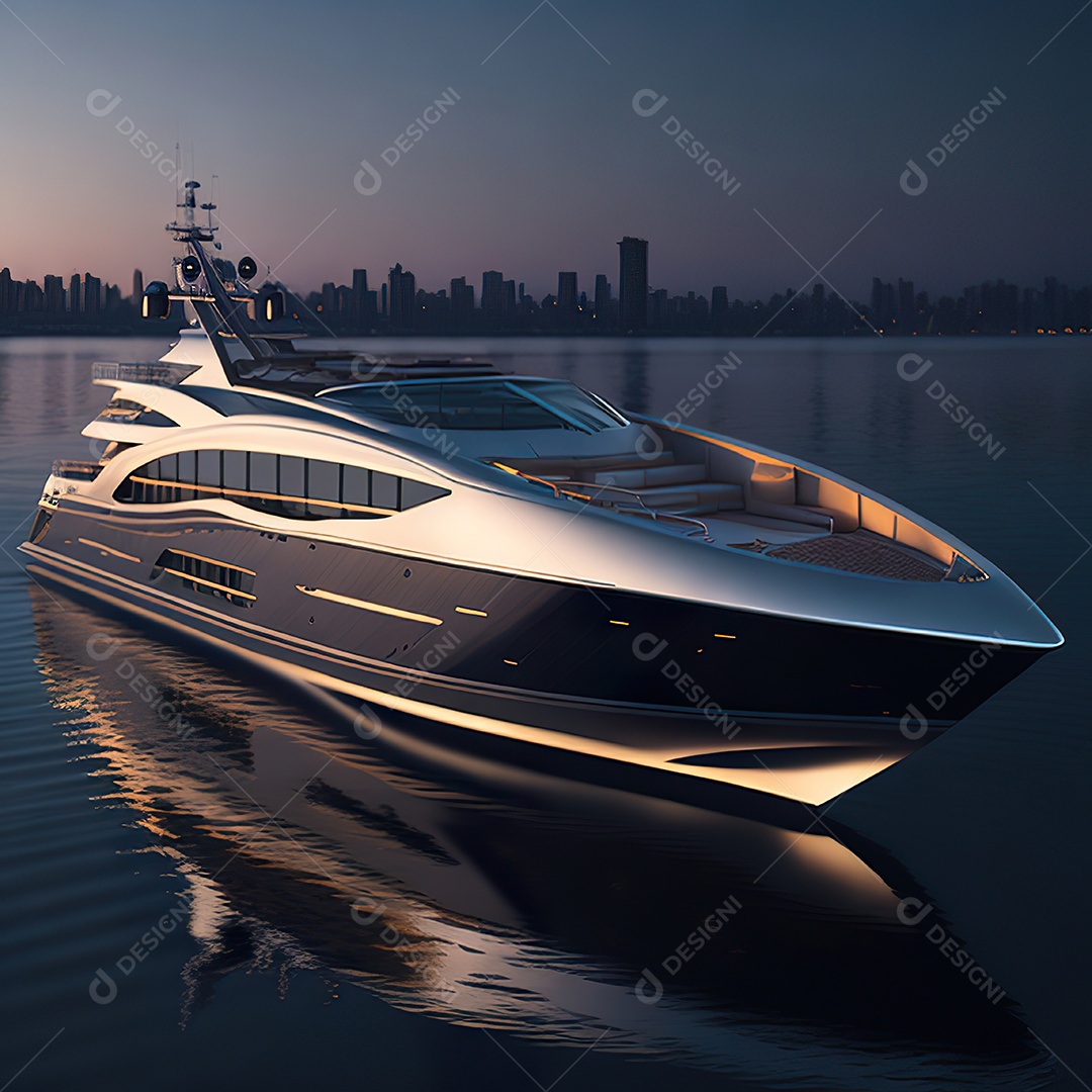 Imagem realista de iate