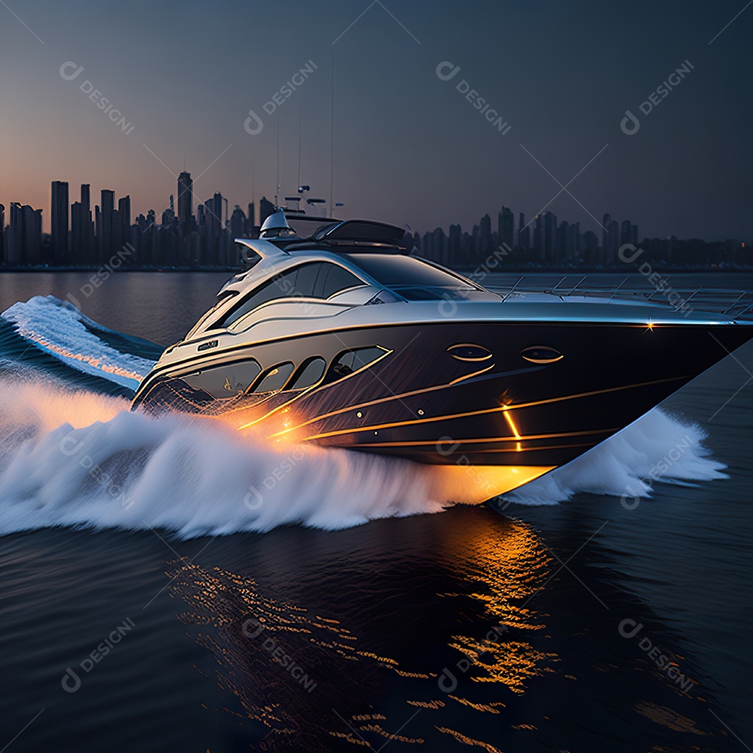 Imagem realista de iate