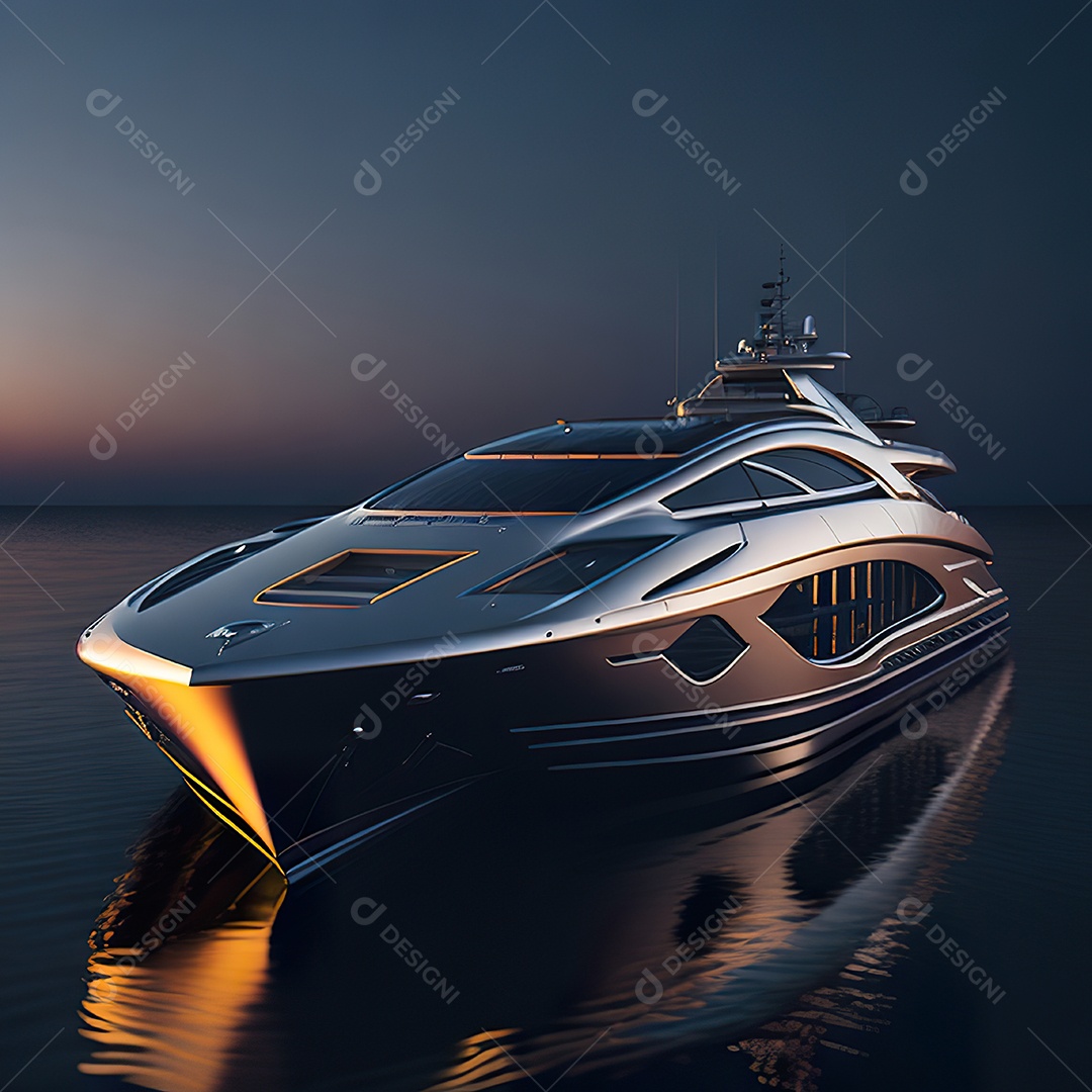 Imagem realista de iate