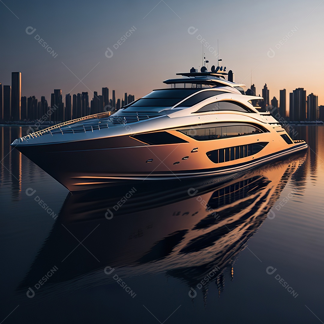 Imagem realista de iate