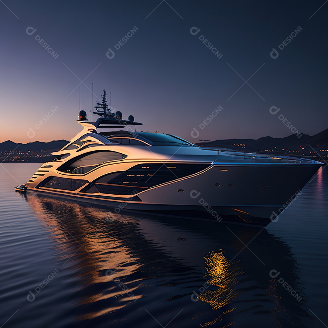 Imagem realista de iate