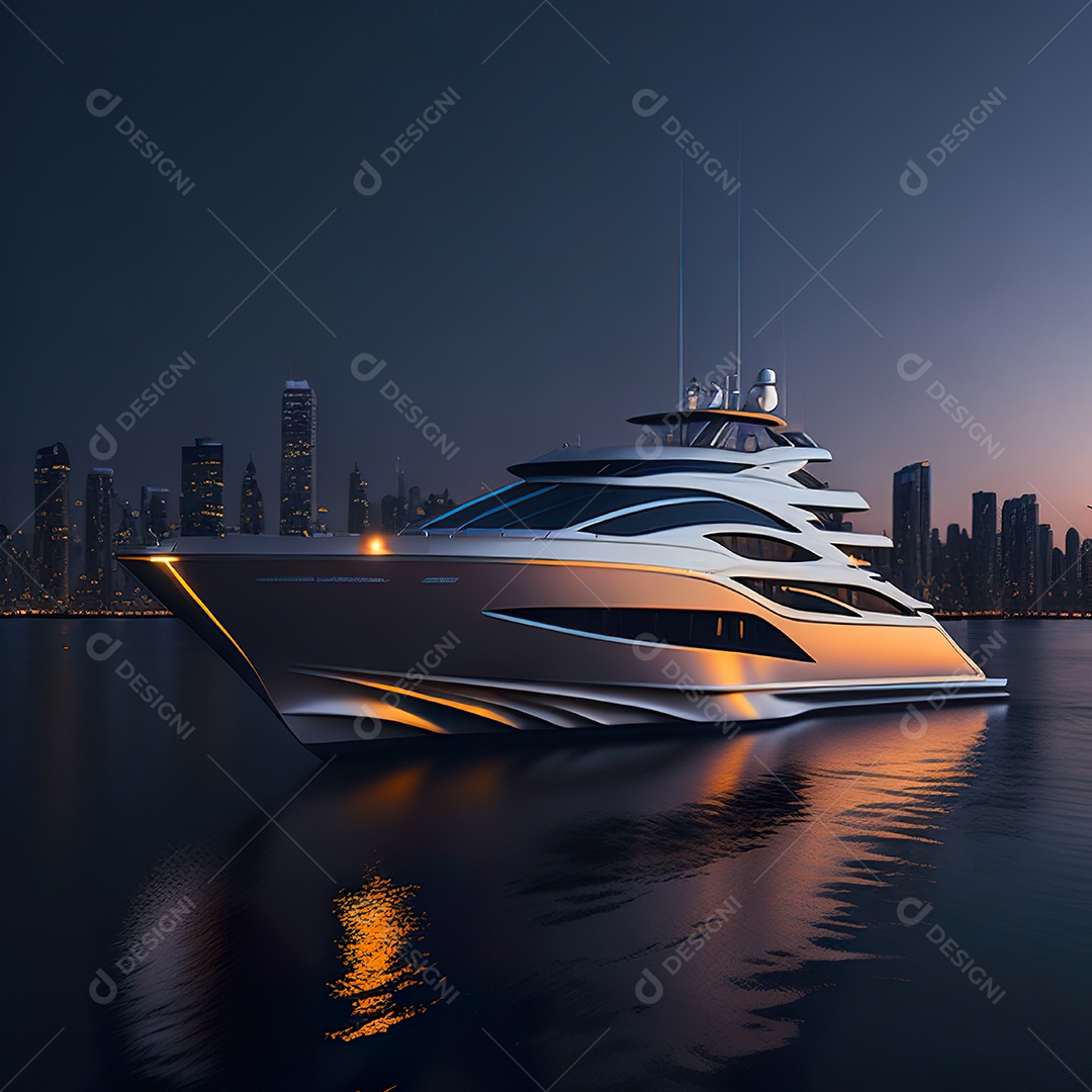 Imagem realista de iate