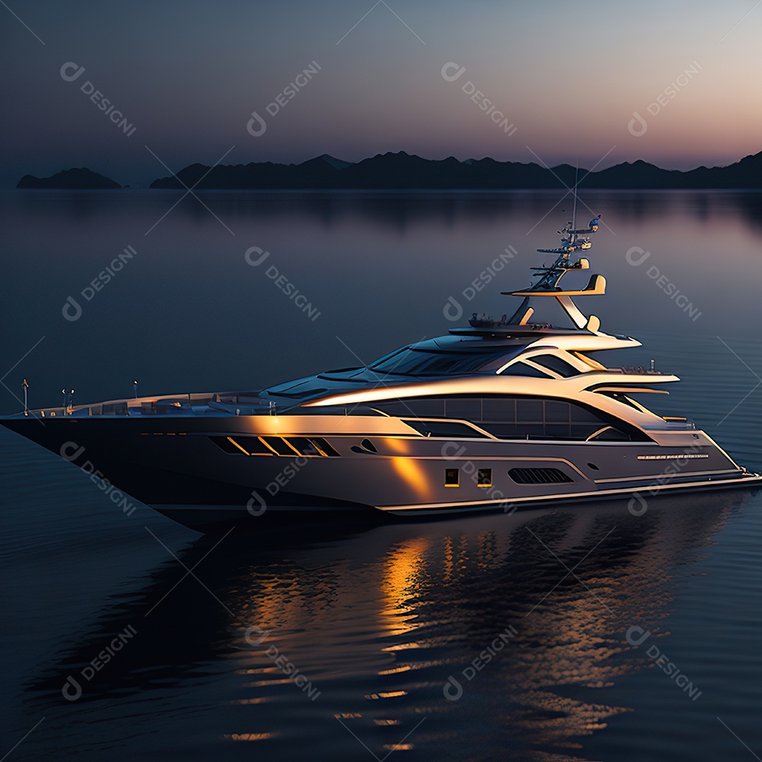 Imagem realista de iate