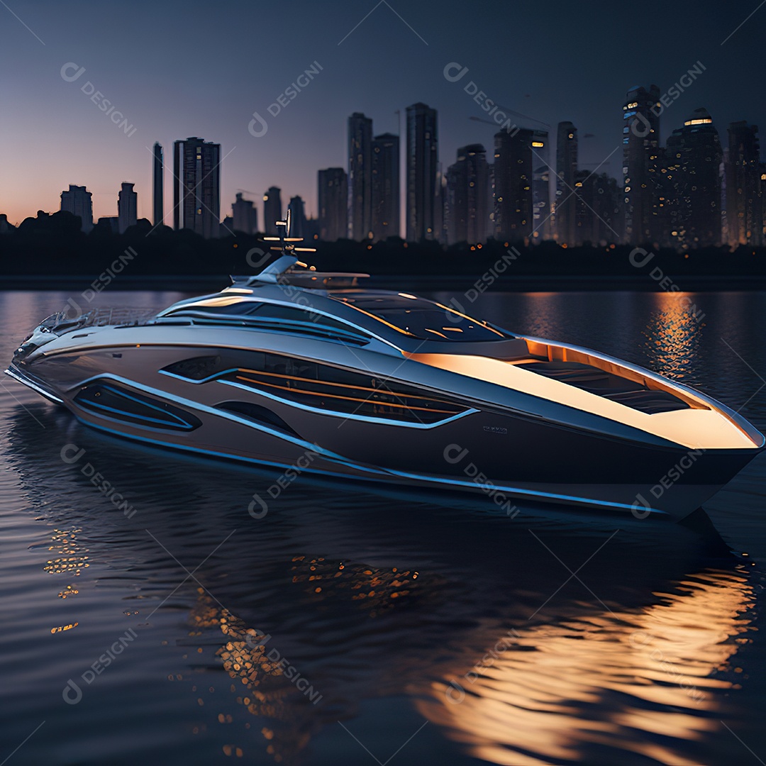 Imagem realista de iate