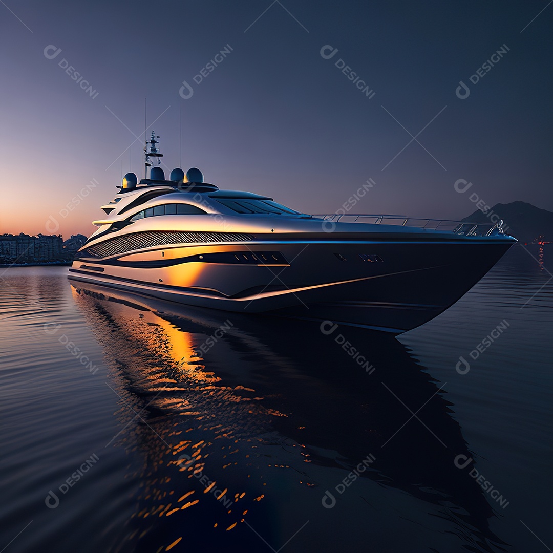 Imagem realista de iate