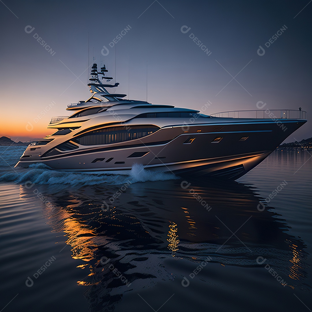 Imagem realista de iate