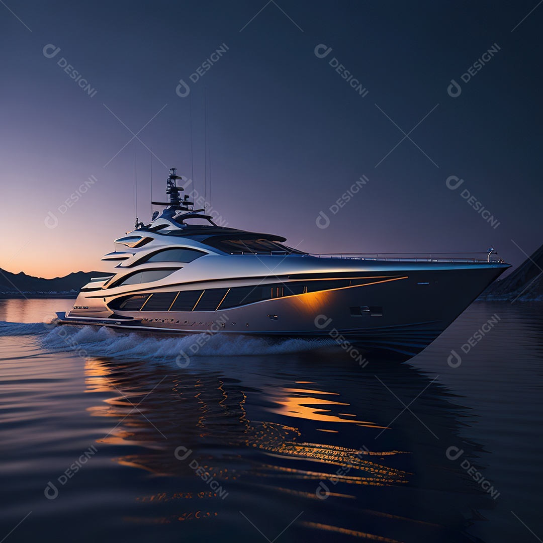 Imagem realista de iate