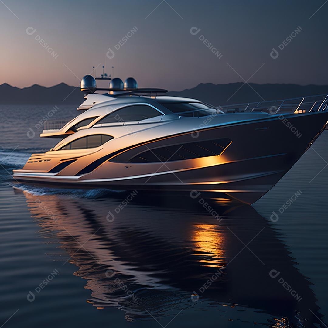 Imagem realista de iate