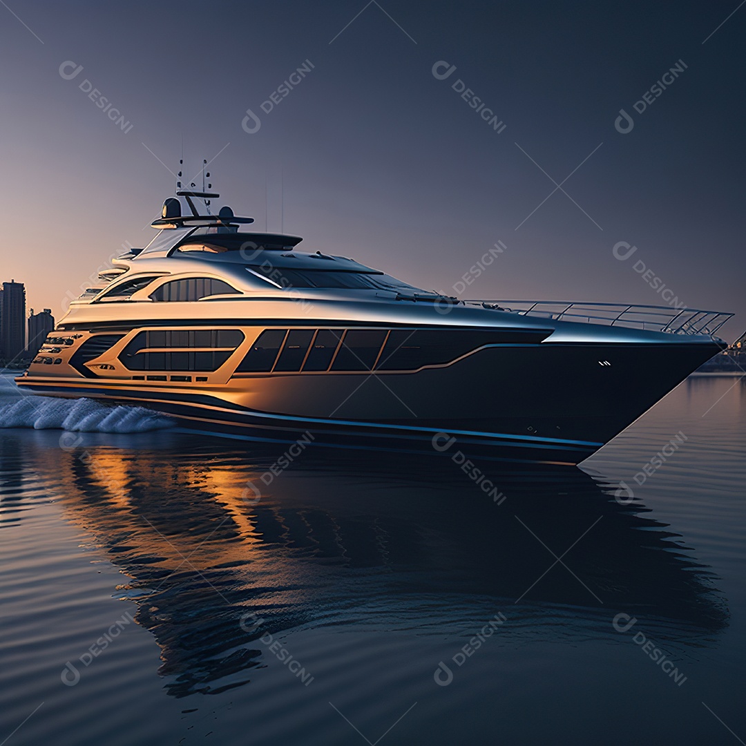 Imagem realista de iate