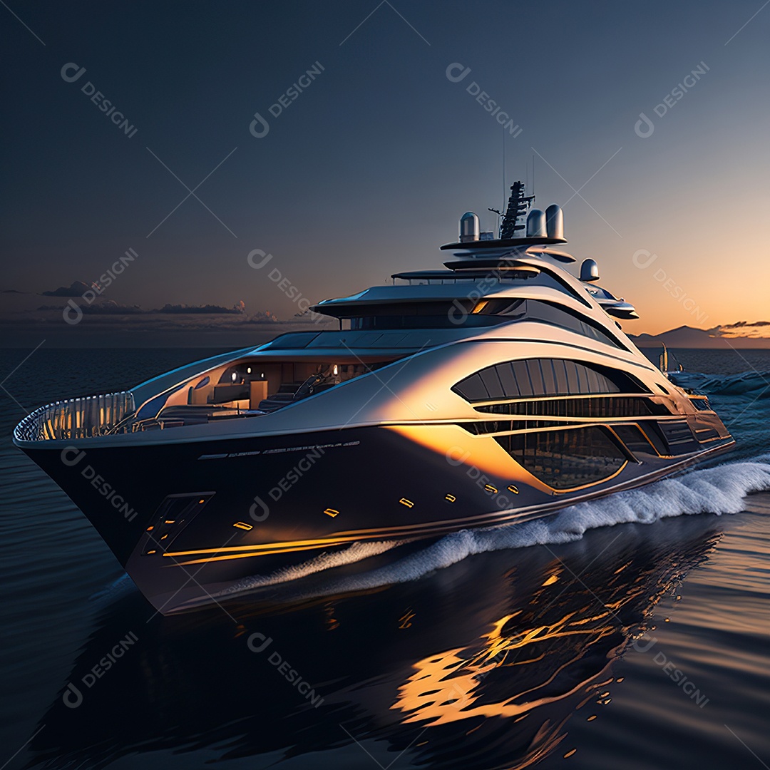 Imagem realista de iate