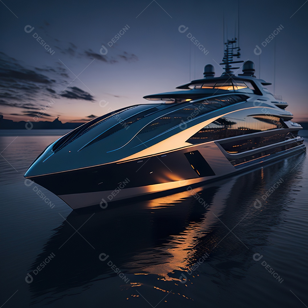 Imagem realista de iate