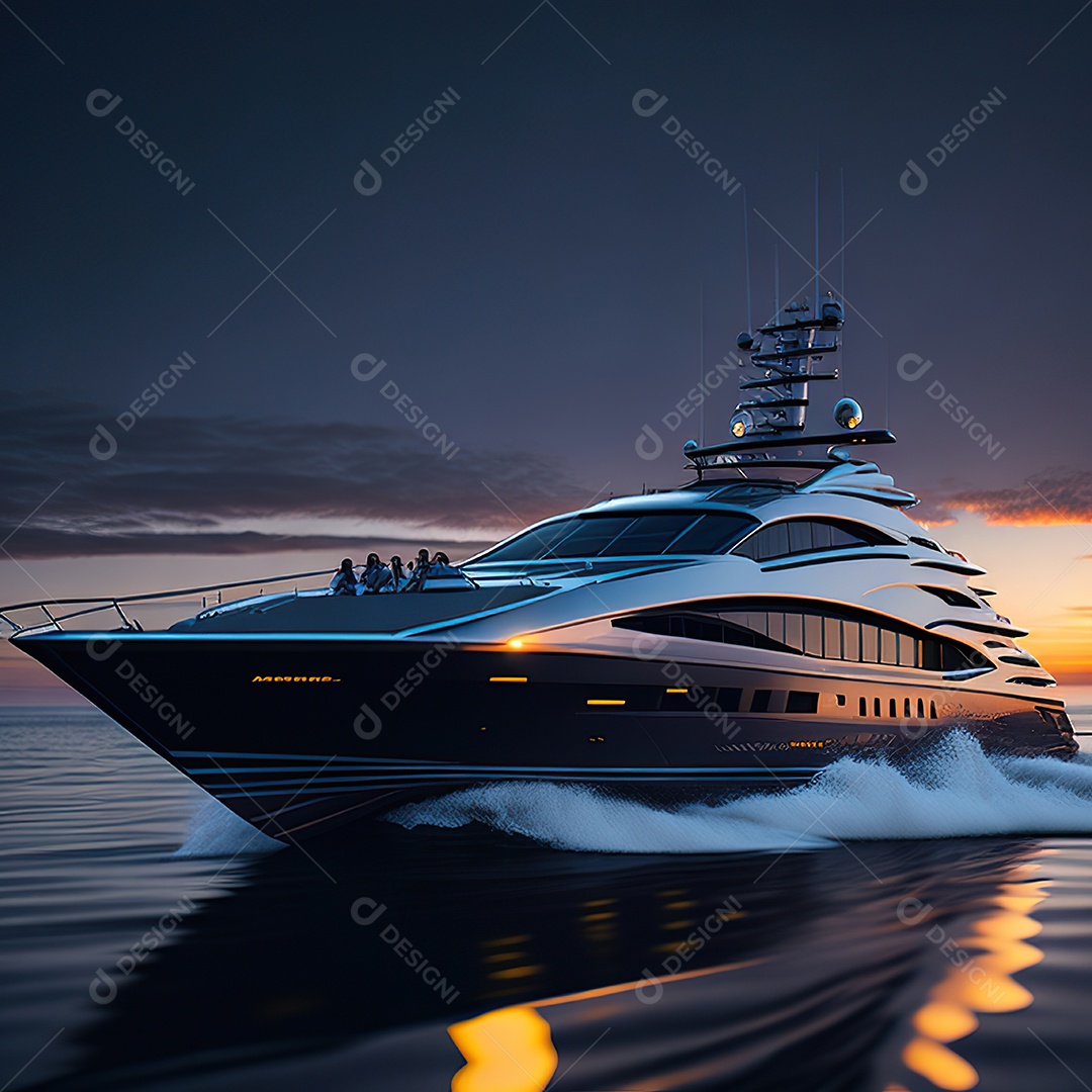 Imagem realista de iate