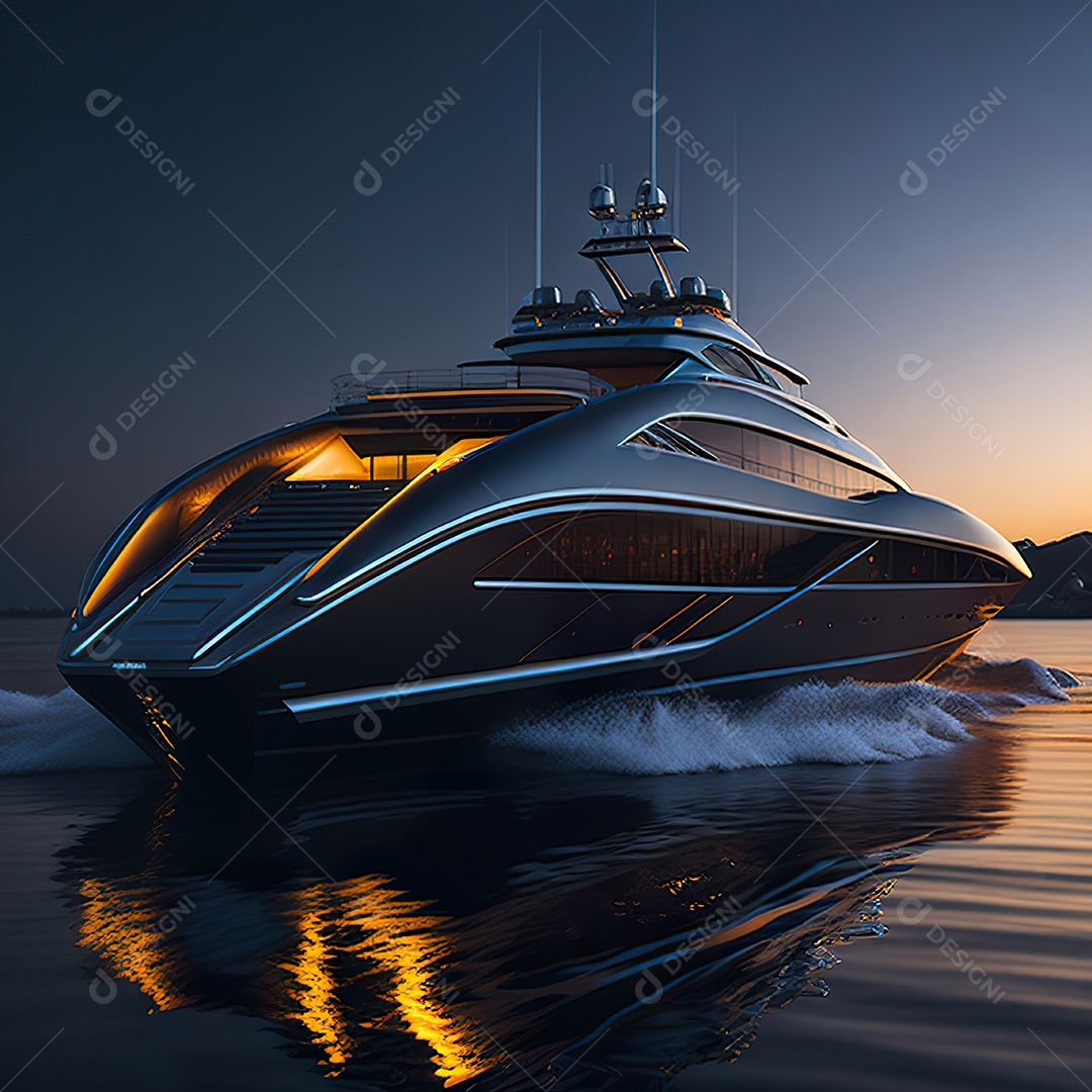 Imagem realista de iate