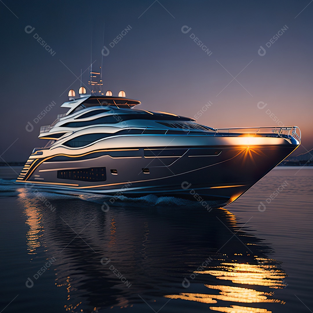 Imagem realista de iate