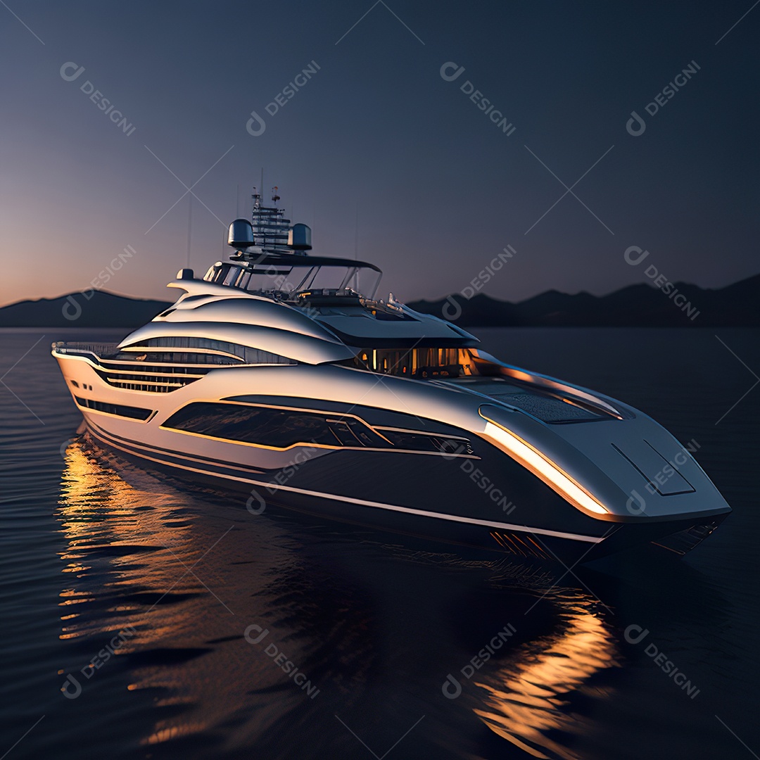 Imagem realista de iate