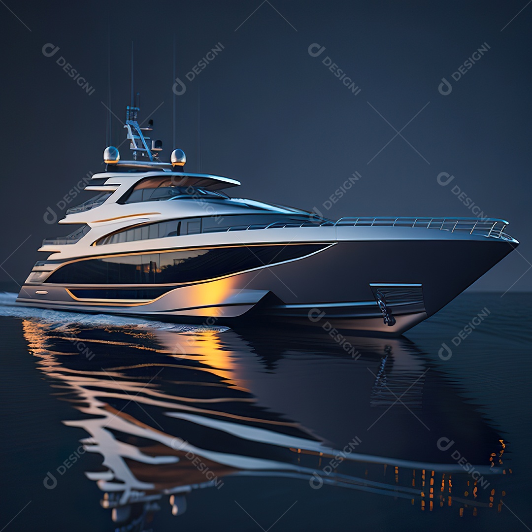 Imagem realista de iate