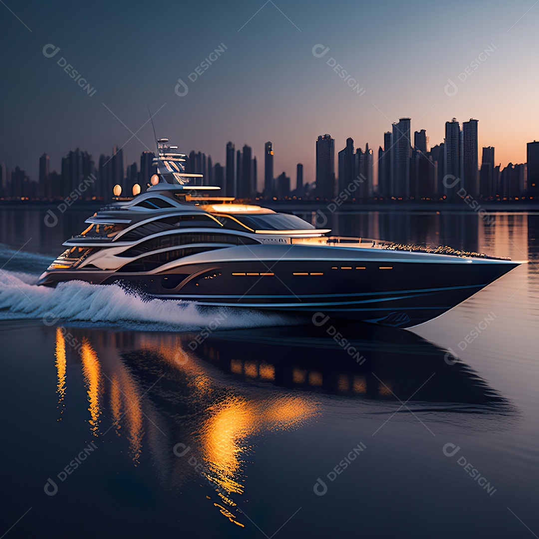 Imagem realista de iate