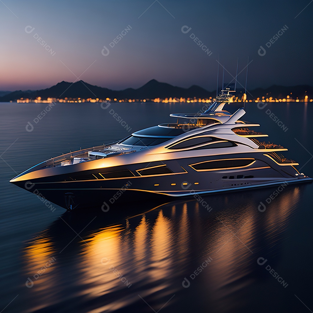 Imagem realista de iate