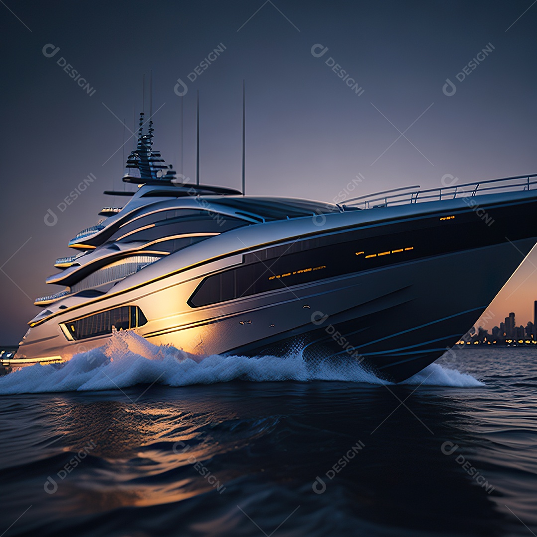 Imagem realista de iate