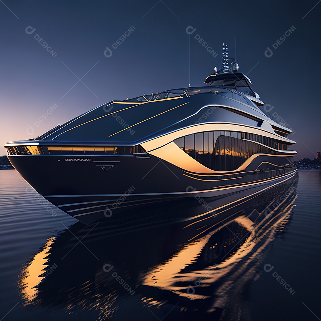 Imagem realista de iate