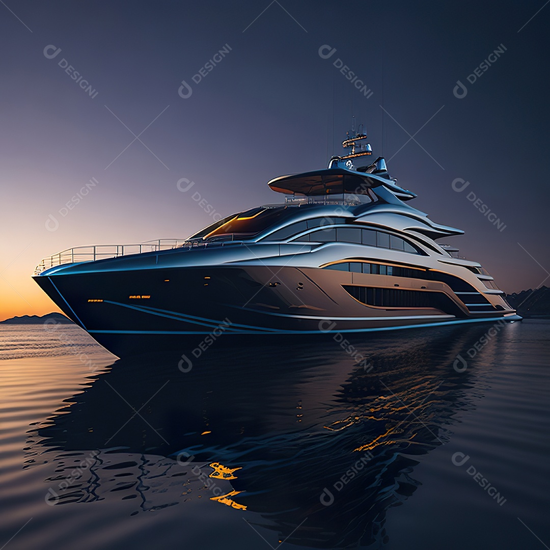 Imagem realista de iate