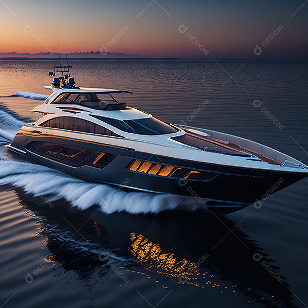 Imagem realista de iate