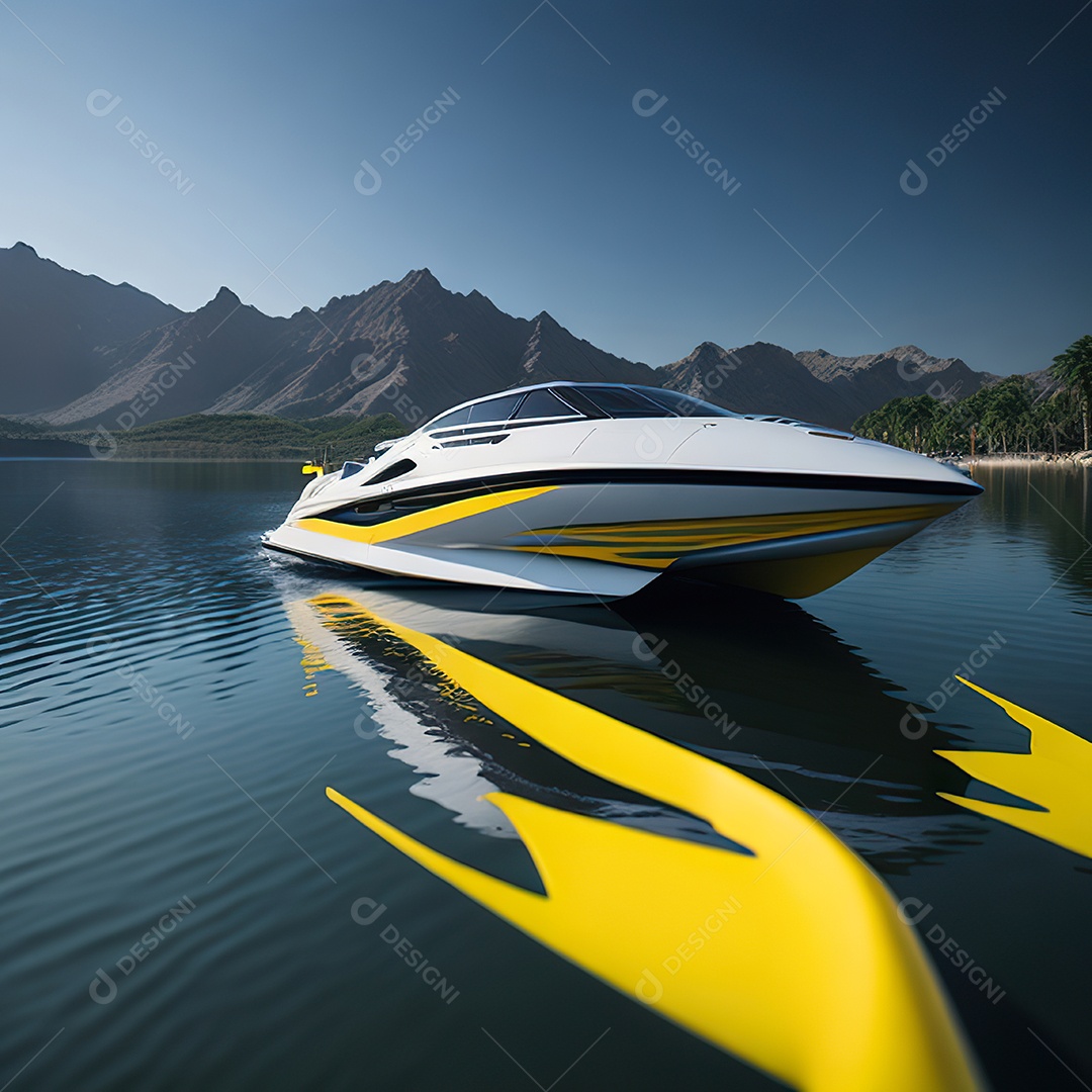 Imagem realista de lancha