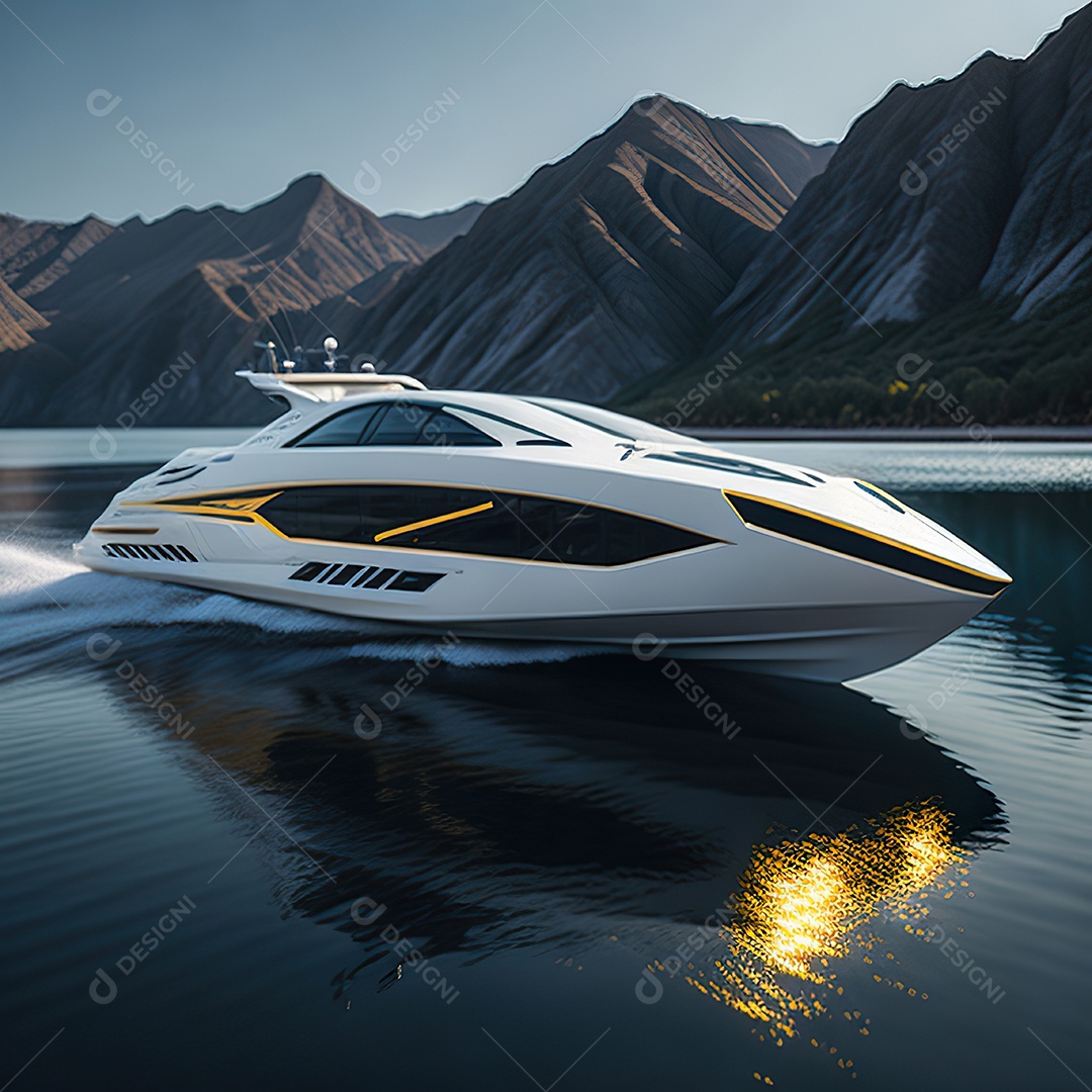 Imagem realista de lancha