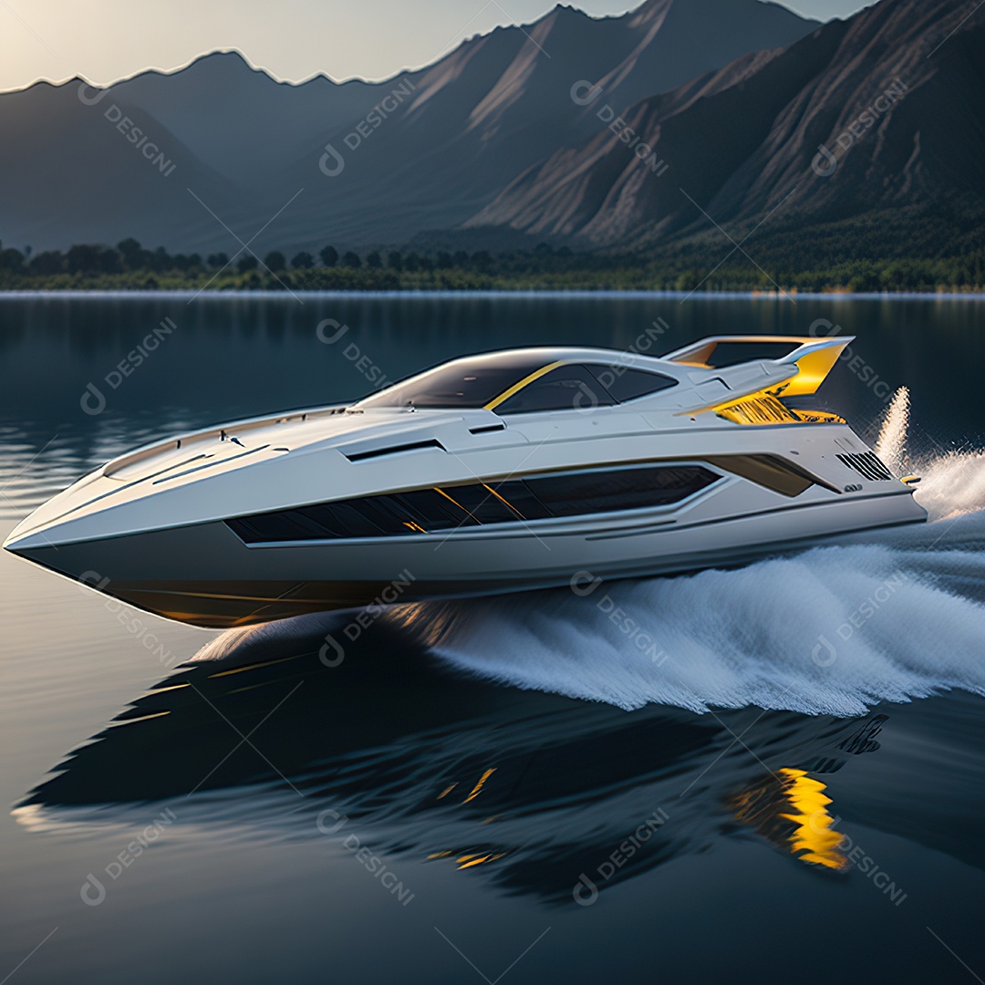 Imagem realista de lancha