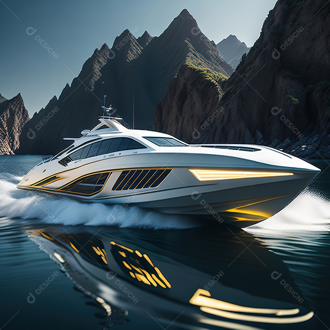 Imagem realista de lancha