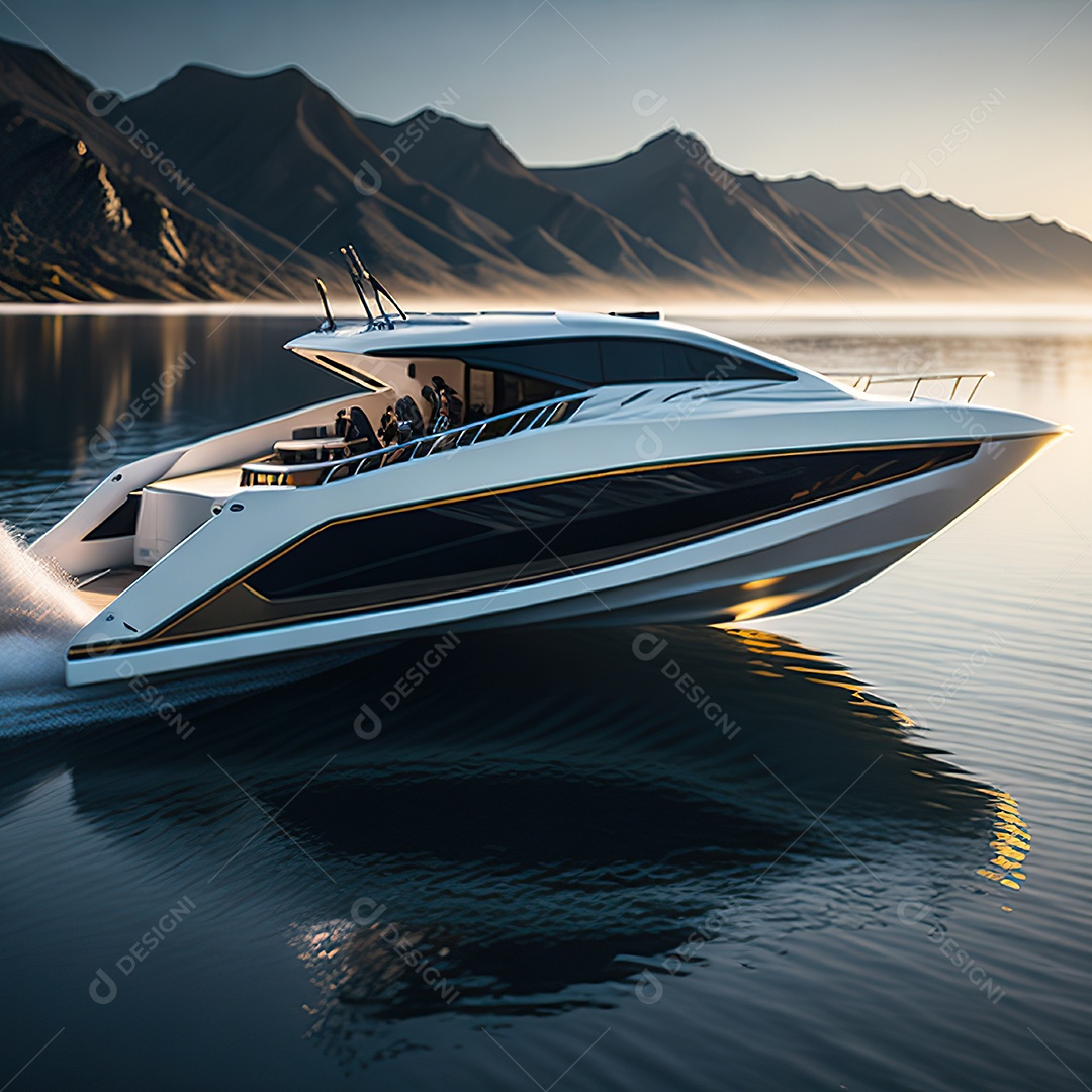 Imagem realista de lancha