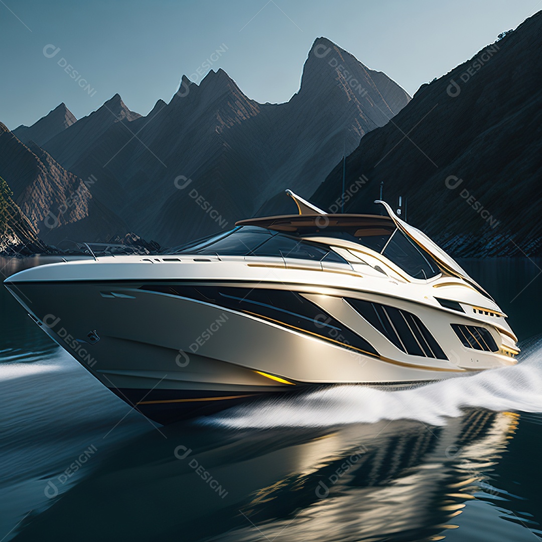 Imagem realista de lancha