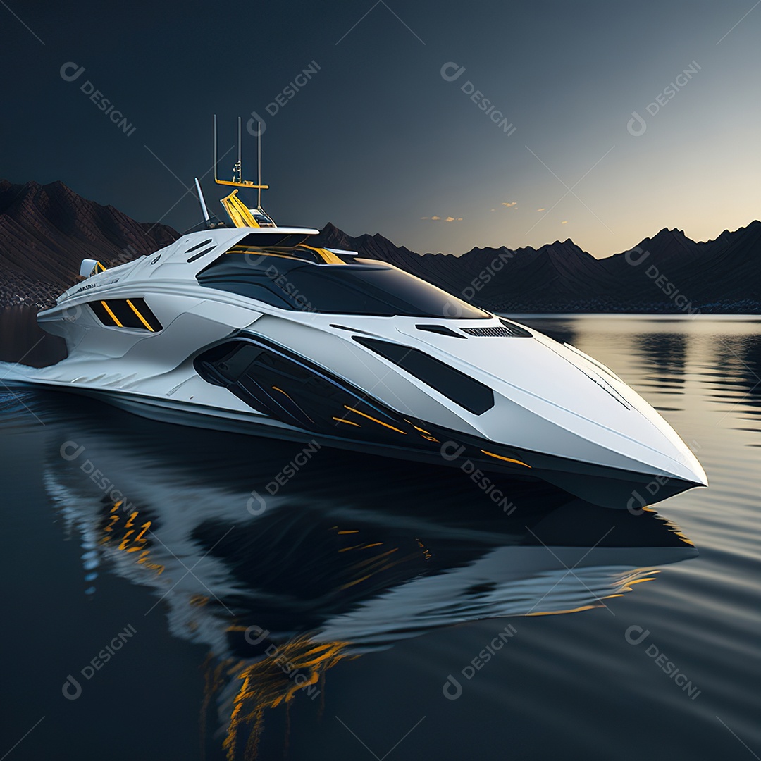 Imagem realista de lancha